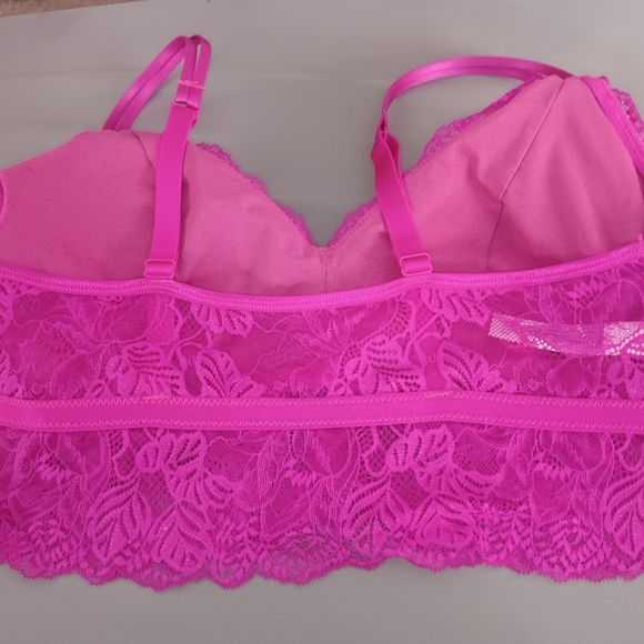 Women's size large, Auden pink lace bra - Picture 2 of 3